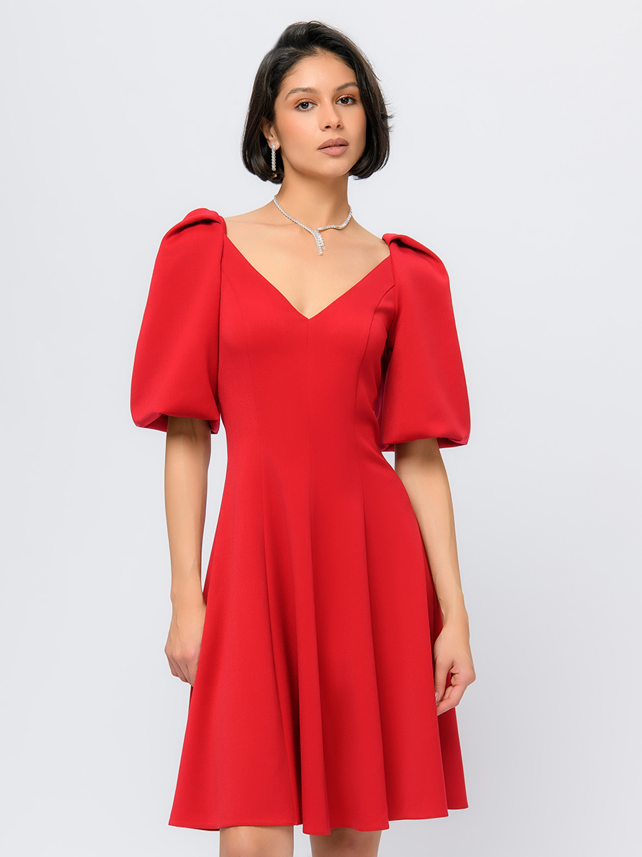 

Платье женское 1001dress 102834 красное 48 RU, Красный, 102834