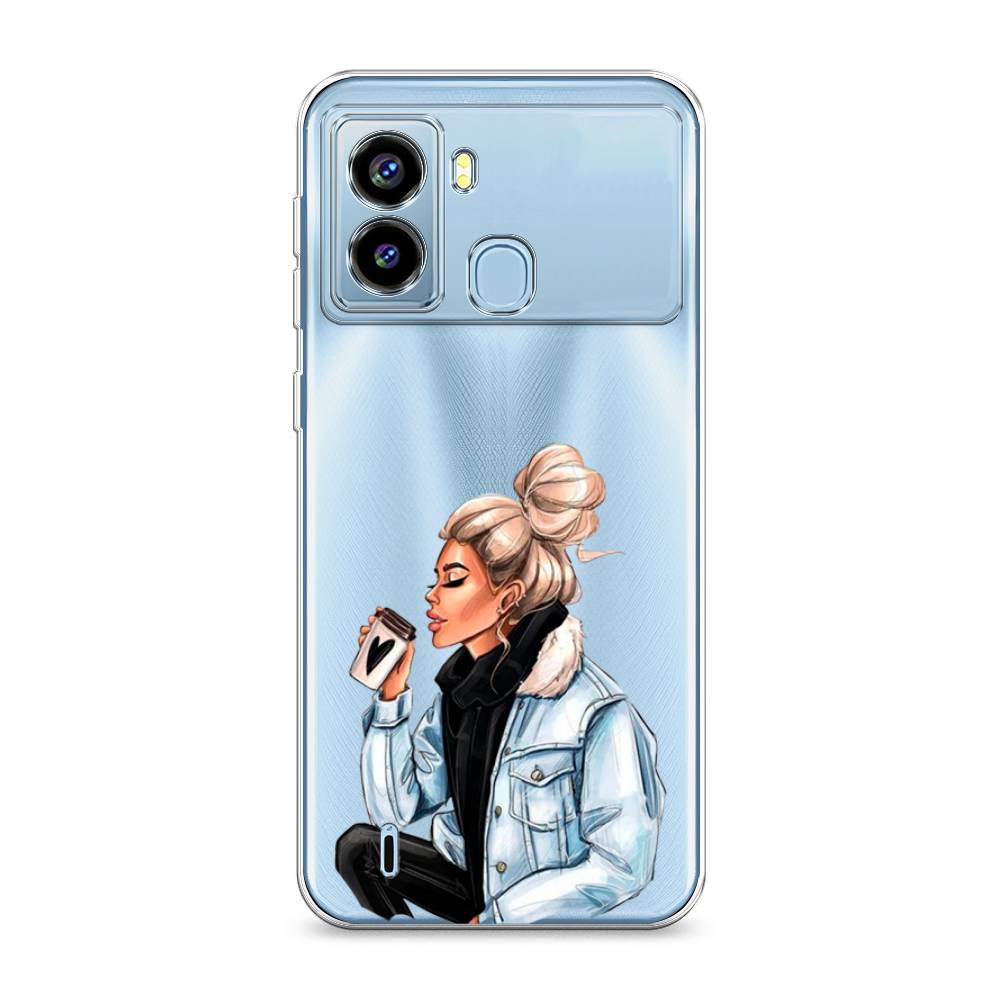 

Чехол Awog на Tecno Pop 6 "Cute girl", Разноцветный, 302050-7