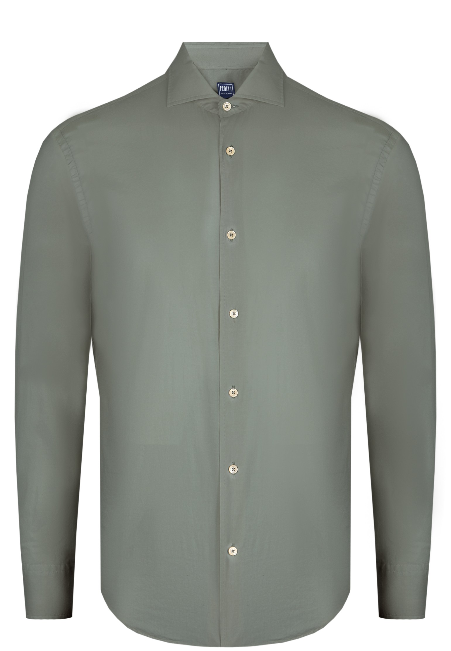 Рубашка мужская Fedeli 124686 зеленая 41