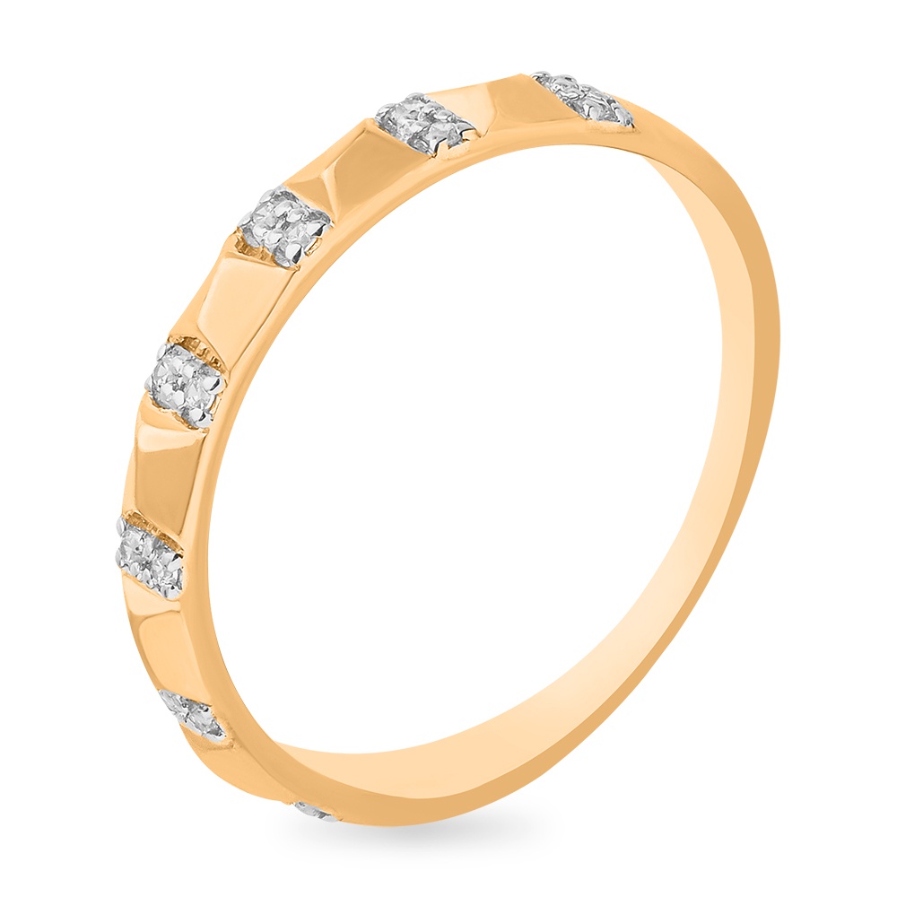 

Кольцо женское из красного золота с фианитом 585Gold 301011485, р, 301011485