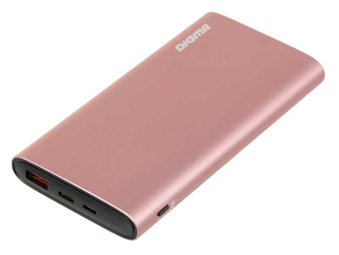 

Внешний аккумулятор Digma DGPF10F 10000mAh 3A QC PD 20W Pink DGPF10F20APN / 1455074