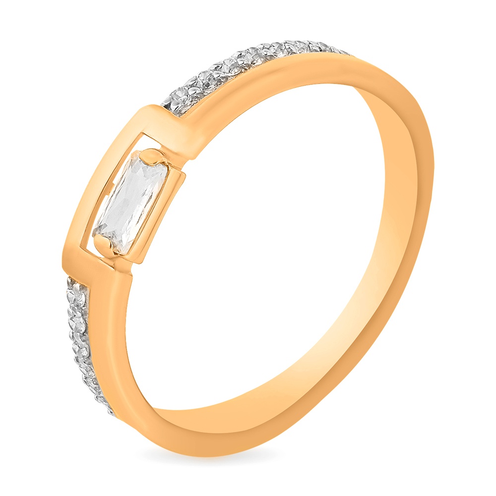 

Кольцо женское из красного золота с фианитом 585Gold 301011483, р, 301011483