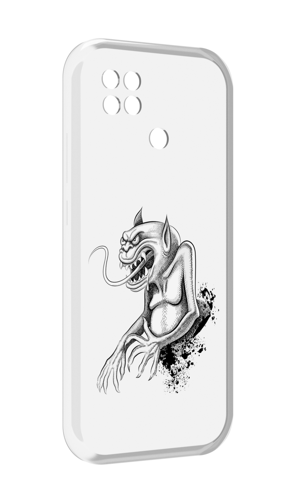 

Чехол MyPads чорт для Xiaomi Poco C40, Прозрачный, Tocco