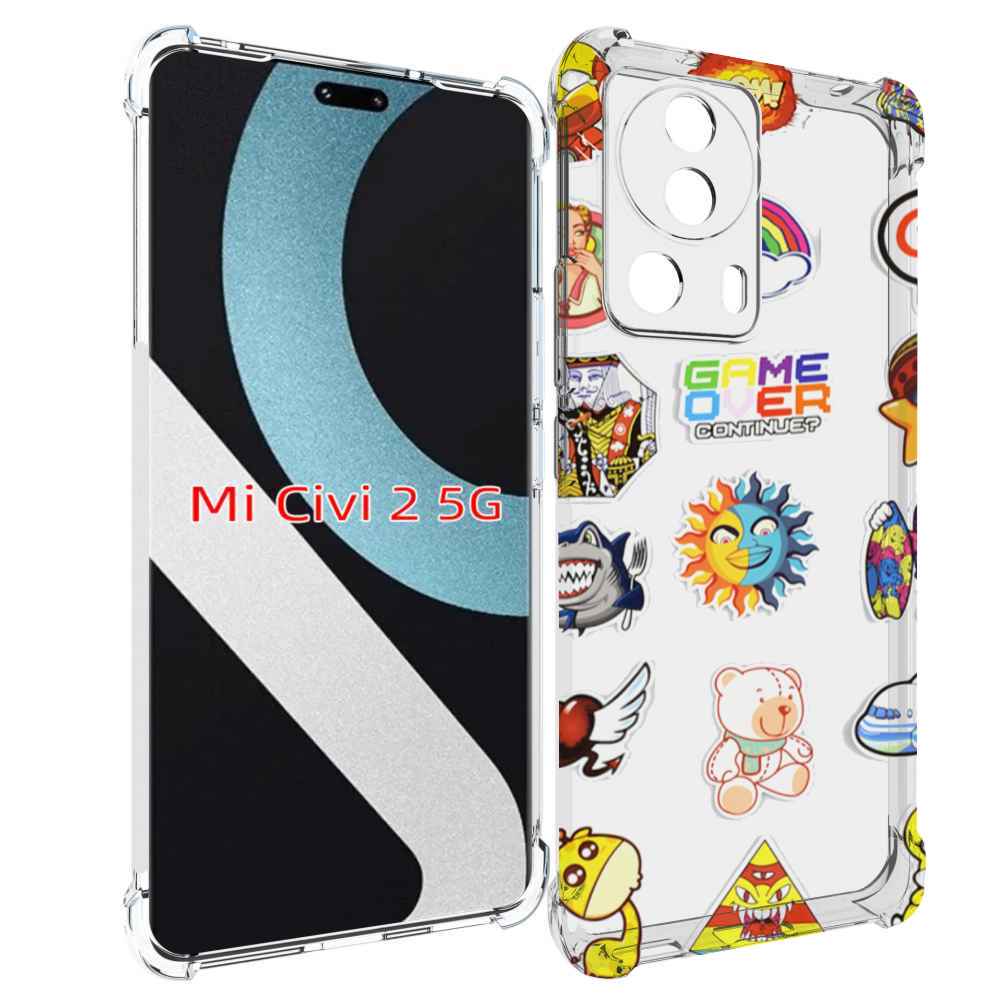 

Чехол MyPads Стикеры для Xiaomi Civi 2, Прозрачный, Tocco