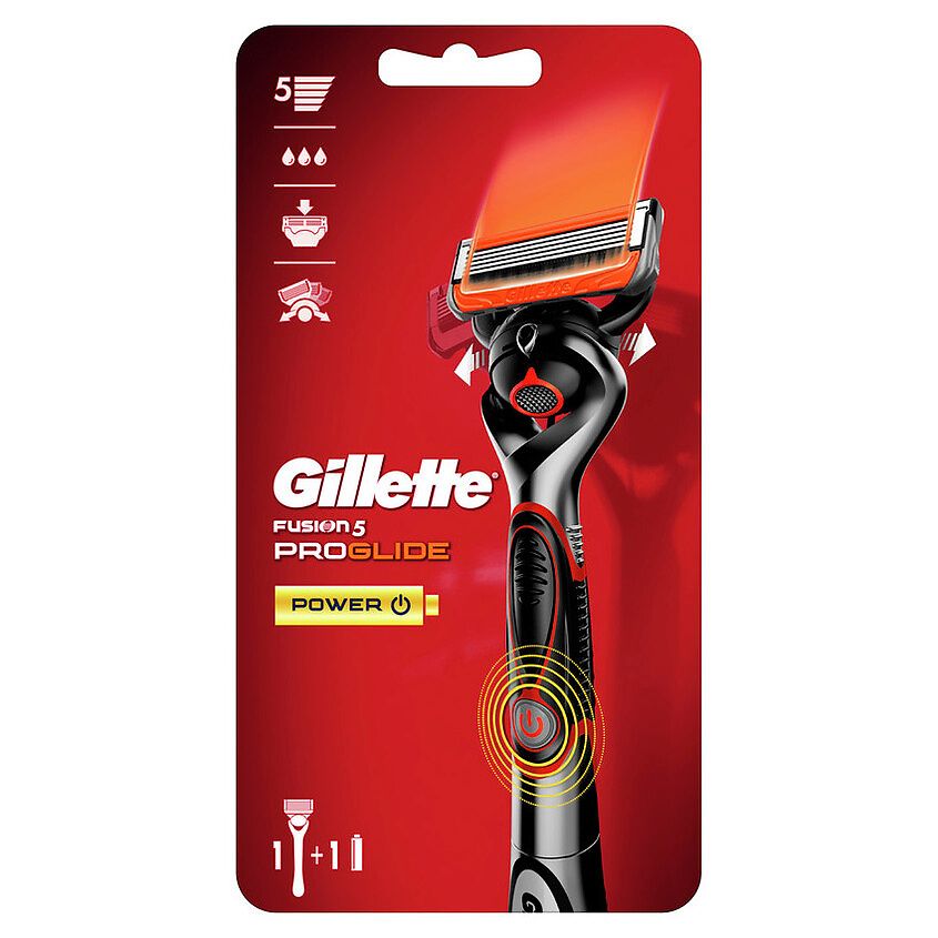 Gillette Бритвенный станок, Fusion5 Power с 1 сменной кассетой