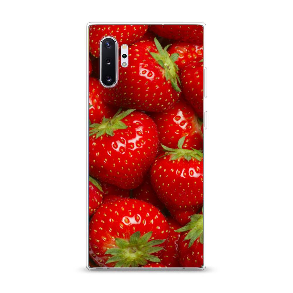 

Чехол Awog на Samsung Galaxy Note 10 Plus "Клубника", Разноцветный, 28550-10