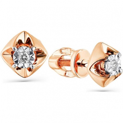 

Серьги из комбинированного золота с 2 бриллиантами Master Brilliant 2-402103-00-00, 2-402103-00-00
