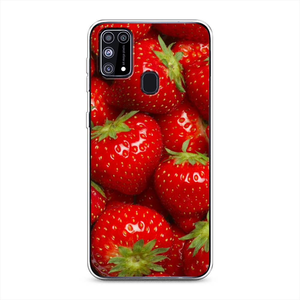 

Чехол Awog на Samsung Galaxy M31 / Самсунг M31 "Клубника", Разноцветный, 2100750-10