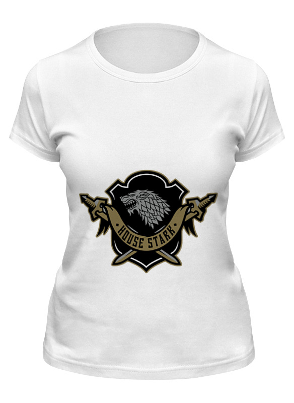 

Футболка женская Printio House stark белая L, House stark