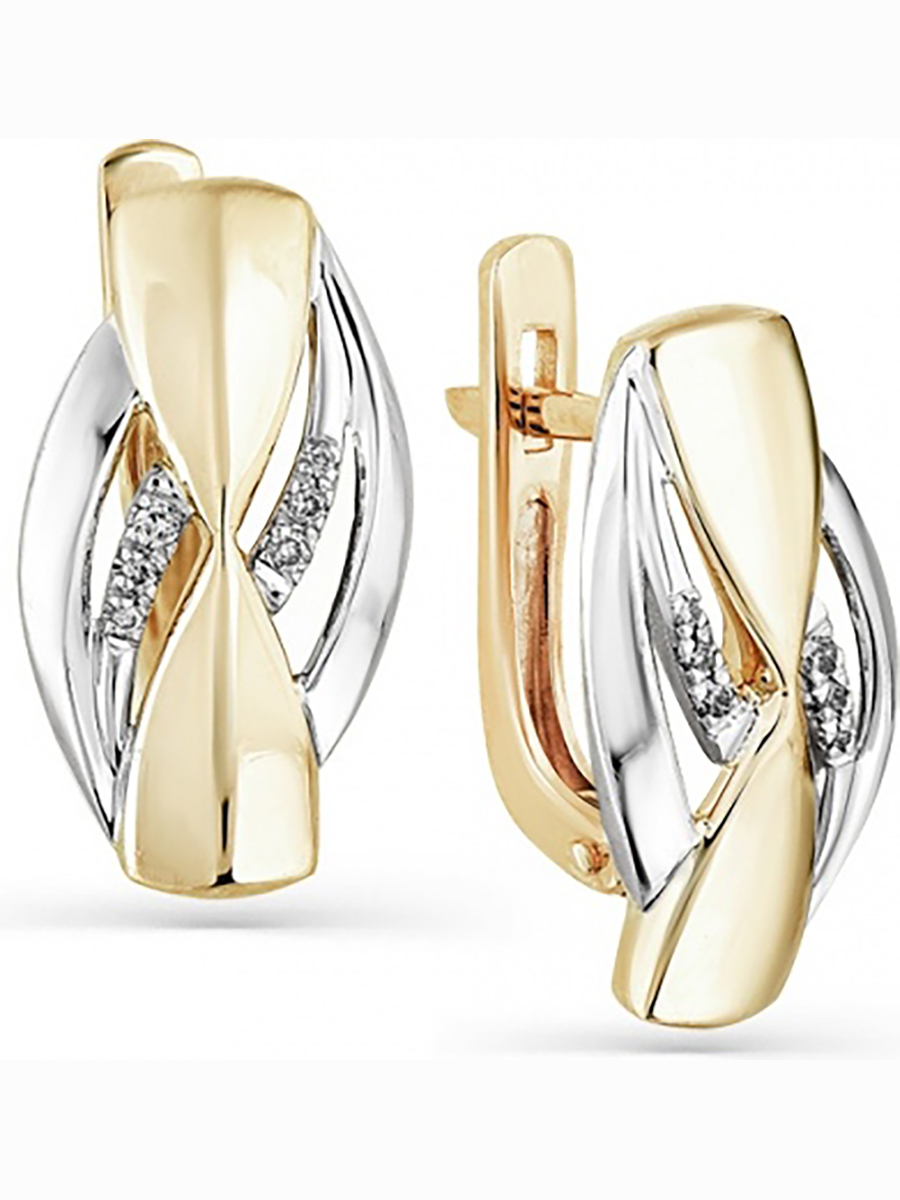 

Серьги из комбинированного золота с 12 бриллиантами Master Brilliant 2-508002-00-00, 2-508002-00-00