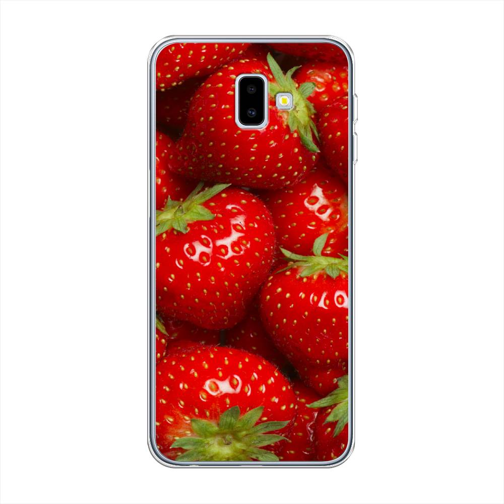 

Чехол Awog на Samsung Galaxy J6 Plus 2018 "Клубника", Разноцветный, 26950-10