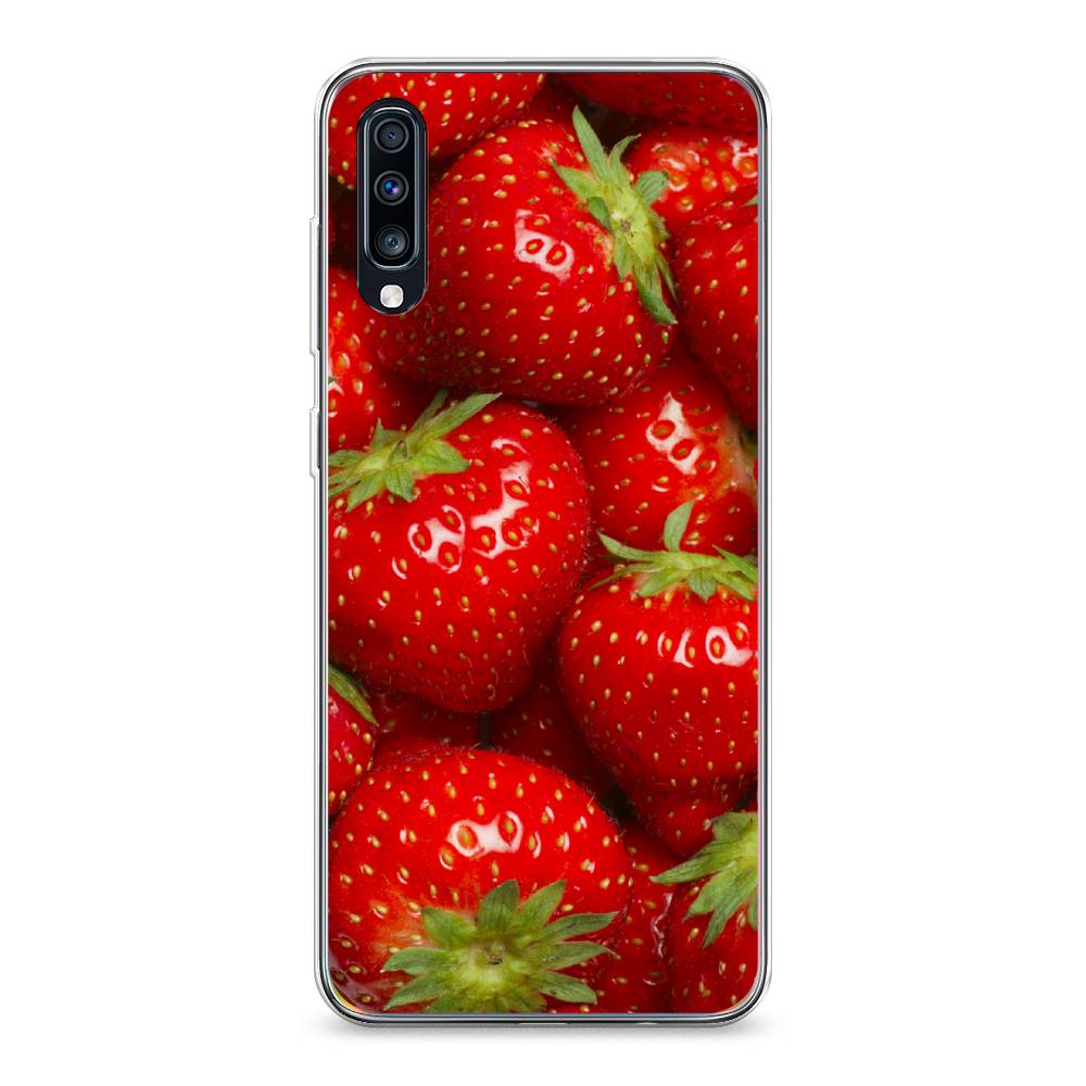 

Чехол Awog на Samsung Galaxy A70 "Клубника", Разноцветный, 28150-10