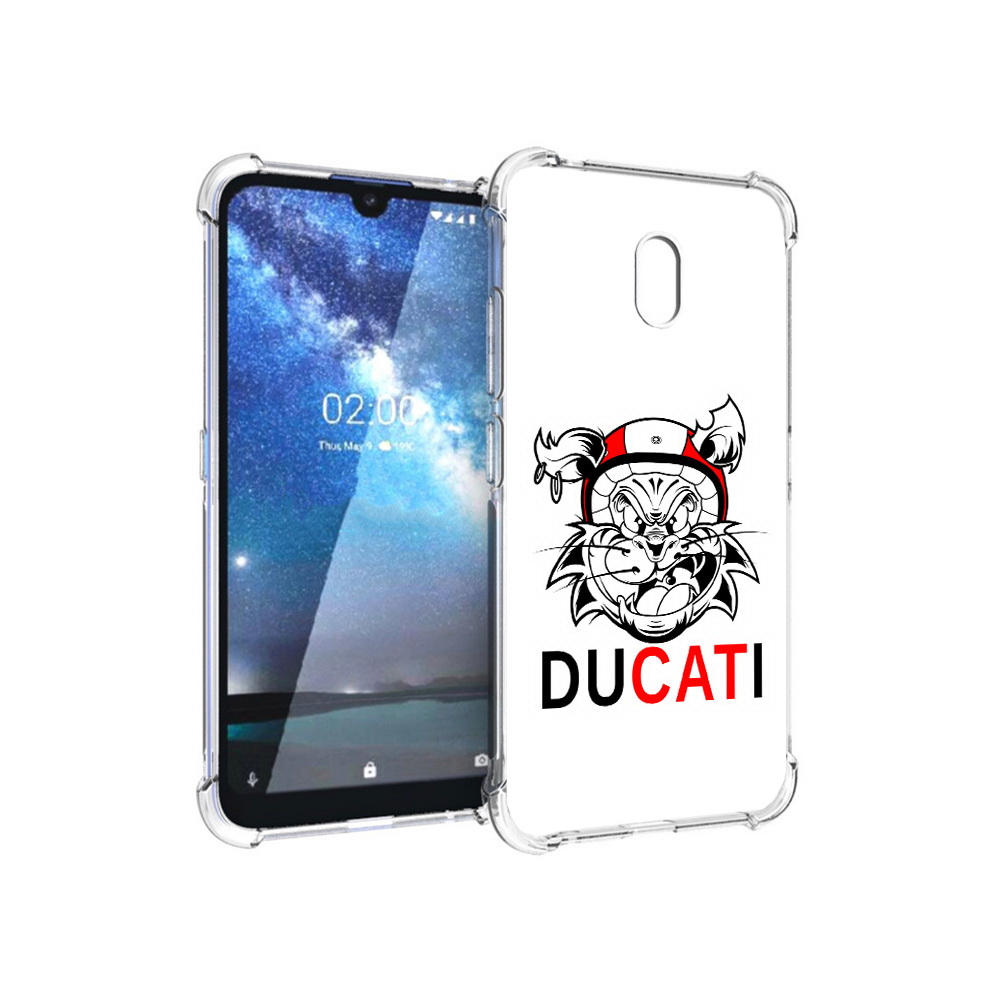 

Чехол MyPads Tocco для Nokia 2.2 дукати (PT134721.103.339), Прозрачный, Tocco