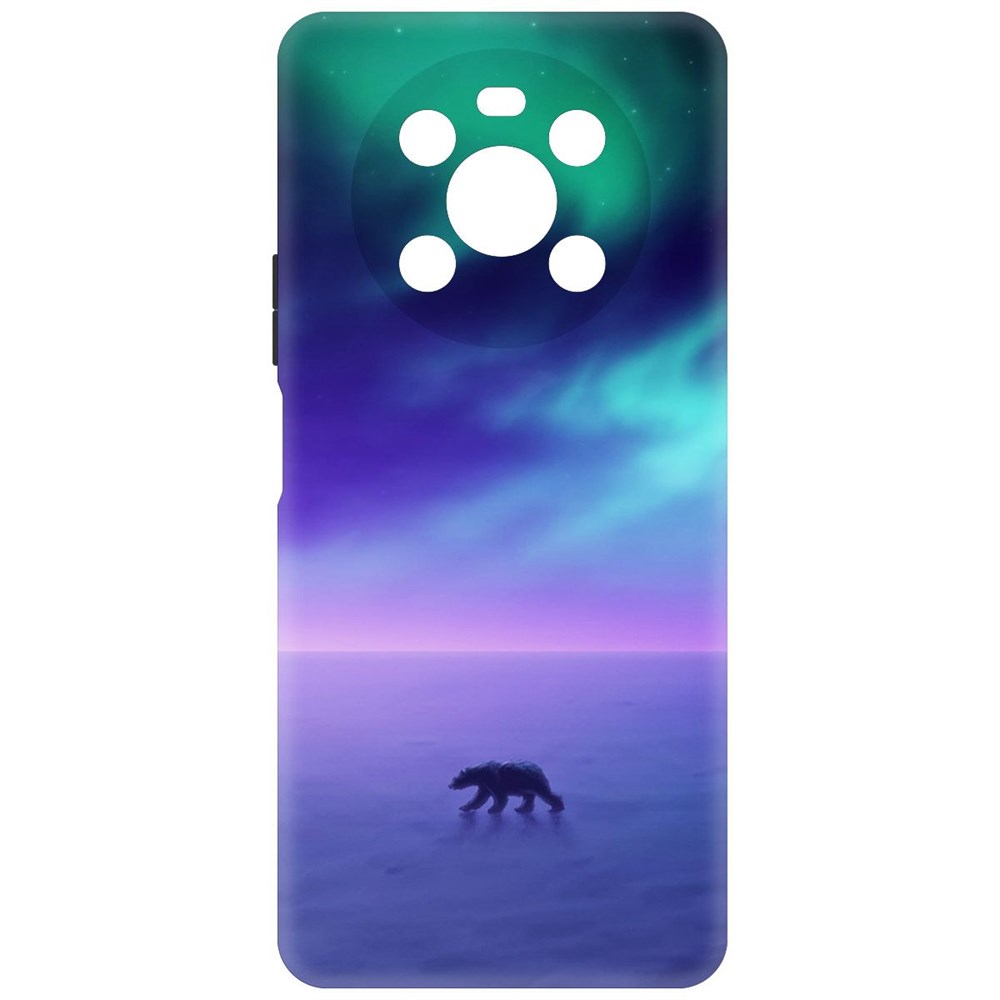 

Чехол-накладка Софт Северное Сияние для Honor X9, Черный