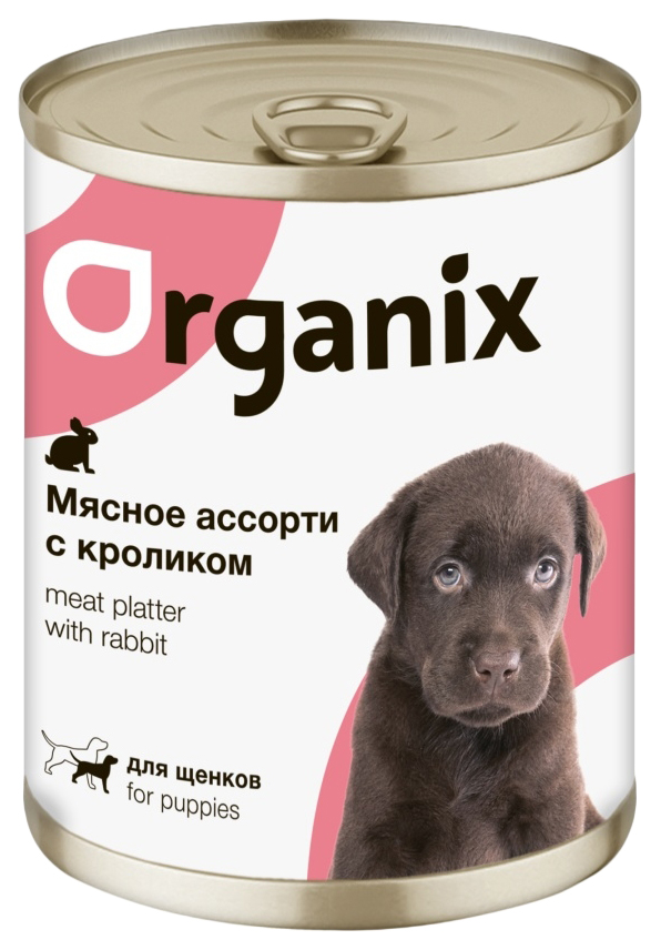 фото Влажный корм для собак organix с кроликом, 13шт по 400г