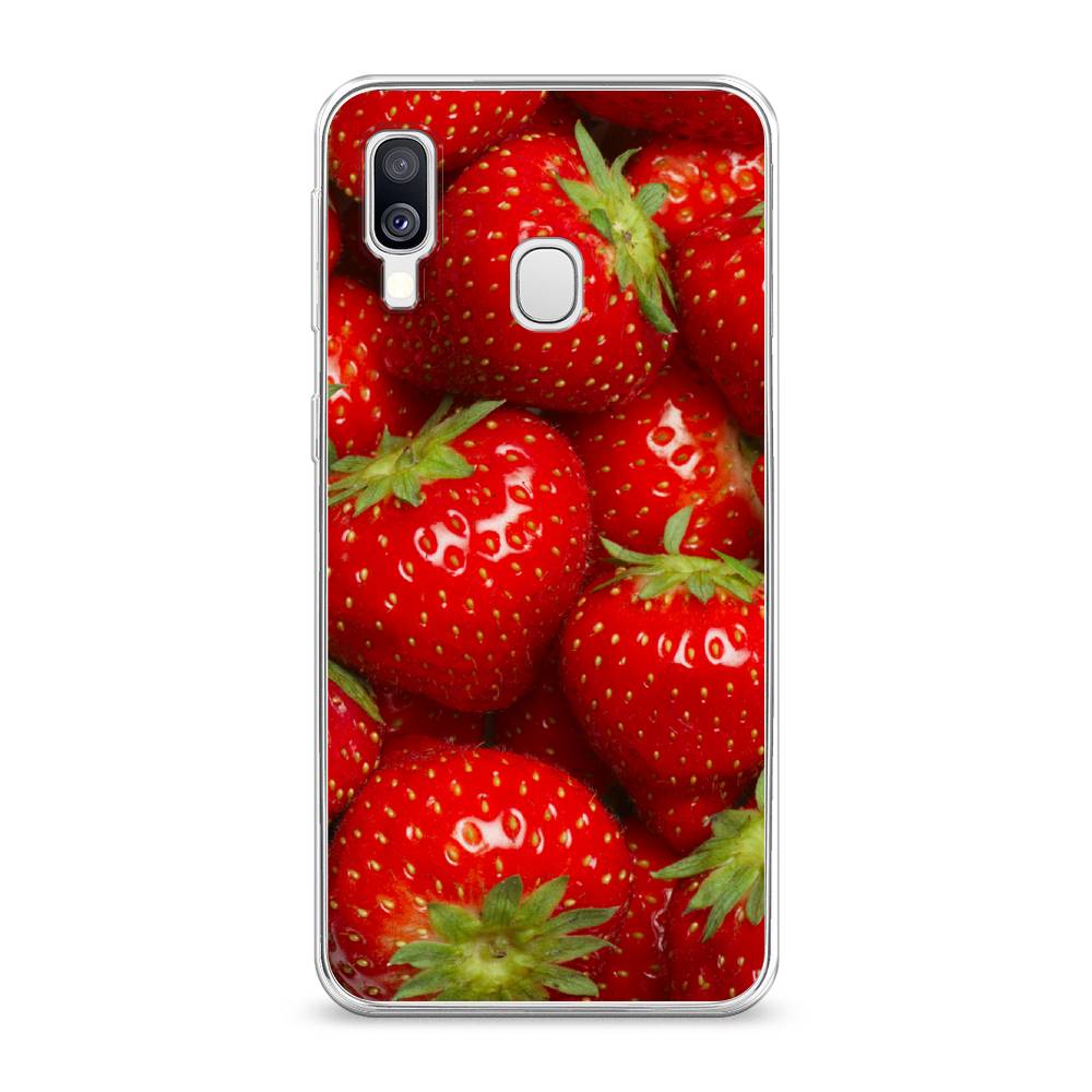 

Чехол Awog на Samsung Galaxy A40 "Клубника", Разноцветный, 28050-10