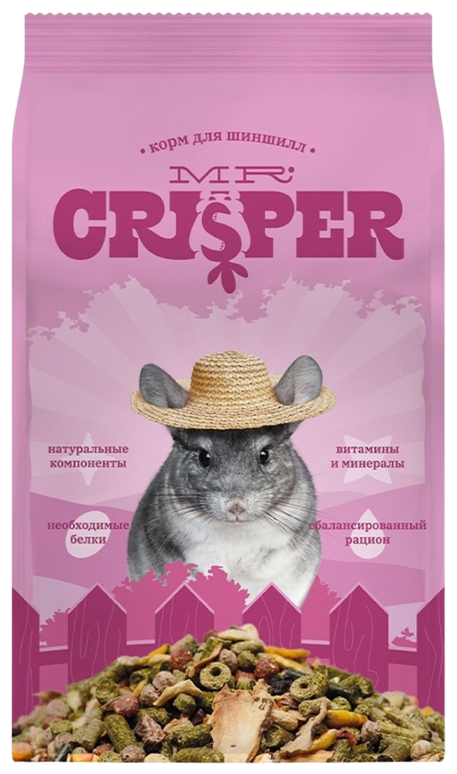 Сухой корм для шиншилл Mr.Crisper, 10 шт по 400 г