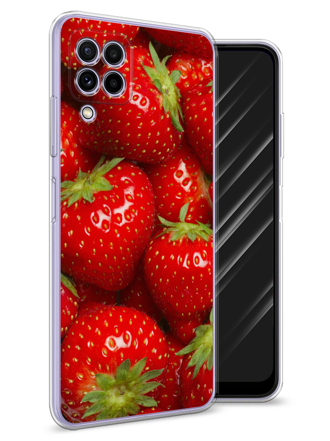 

Чехол Awog на Samsung Galaxy A22 / Самсунг A22 "Клубника", Разноцветный, 2103150-10