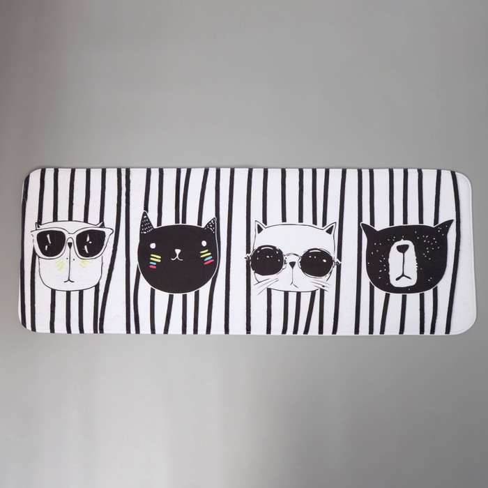 

Коврик Доляна «Коты», 45x120 см