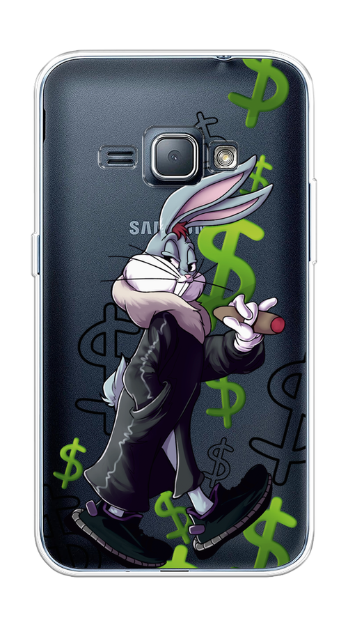 

Чехол на Samsung Galaxy J1 2016 "Rich Bugs Bunny", Зеленый;черный;голубой, 22150-6