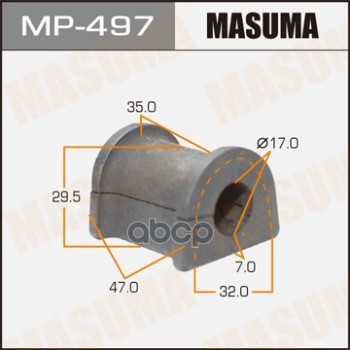 

Втулка Стабилизатора Mitsubishi Aspire Masuma Mp-497 Mitsubishi Aspire Masuma арт. MP-497