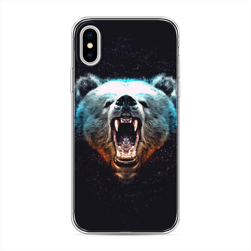 

Чехол Awog на Apple iPhone XS (10S) / Айфон XS (10S) "Медведь", Разноцветный, 11850-2