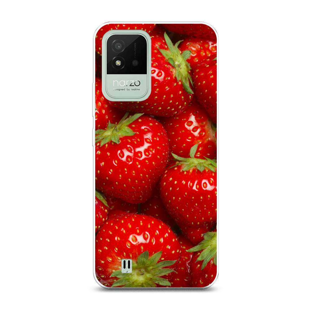 

Чехол Awog на Realme Narzo 50i "Клубника", Разноцветный, 2510050-10