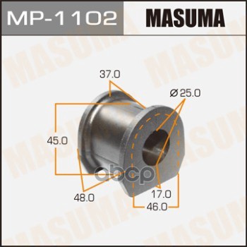 

Втулка Стабилизатора Mitsubishi L200 Masuma Mp-1102 Mitsubishi L200 Masuma арт. MP-1102