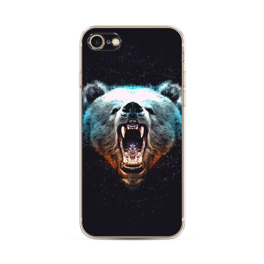 

Чехол Awog на Apple iPhone 8 / Айфон 8 "Медведь", Разноцветный, 10850-2