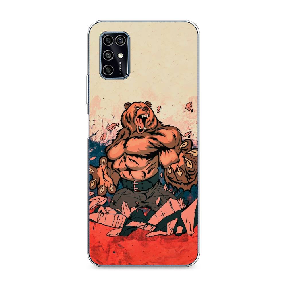 

Чехол Awog на ZTE Blade V2020 Smart / ЗТЕ Блэйд V2020 Smart "Медведь с флагом РФ", Разноцветный, 133850-2