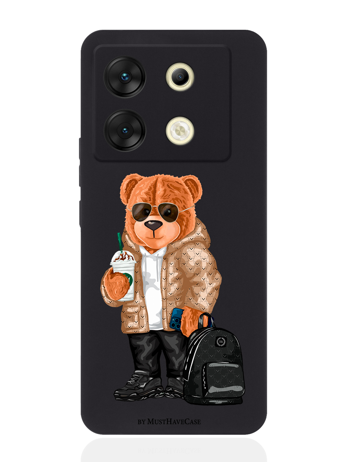 

Чехол для смартфона Infinix Zero 30 5G Tony Style в очках, Коричневый;черный;белый, Infinix Zero 30 5G