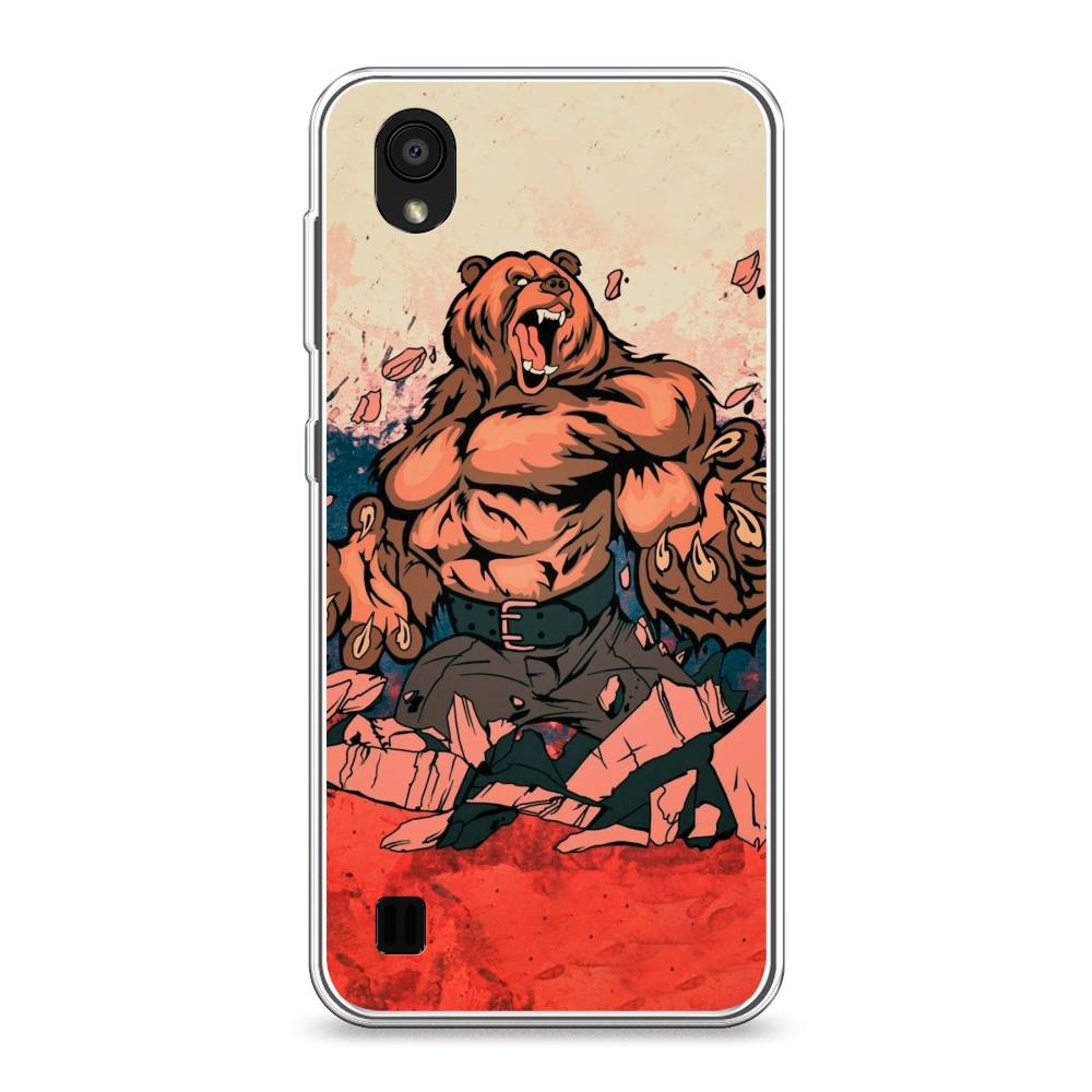 

Чехол Awog на ZTE Blade A5 (2019) / ЗТЕ Блэйд A5 (2019) "Медведь с флагом РФ", Разноцветный, 133050-2