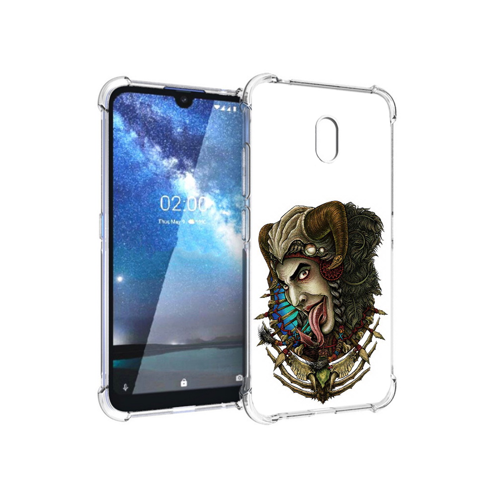 

Чехол MyPads Tocco для Nokia 2.2 длинный язык (PT134721.103.330), Прозрачный, Tocco