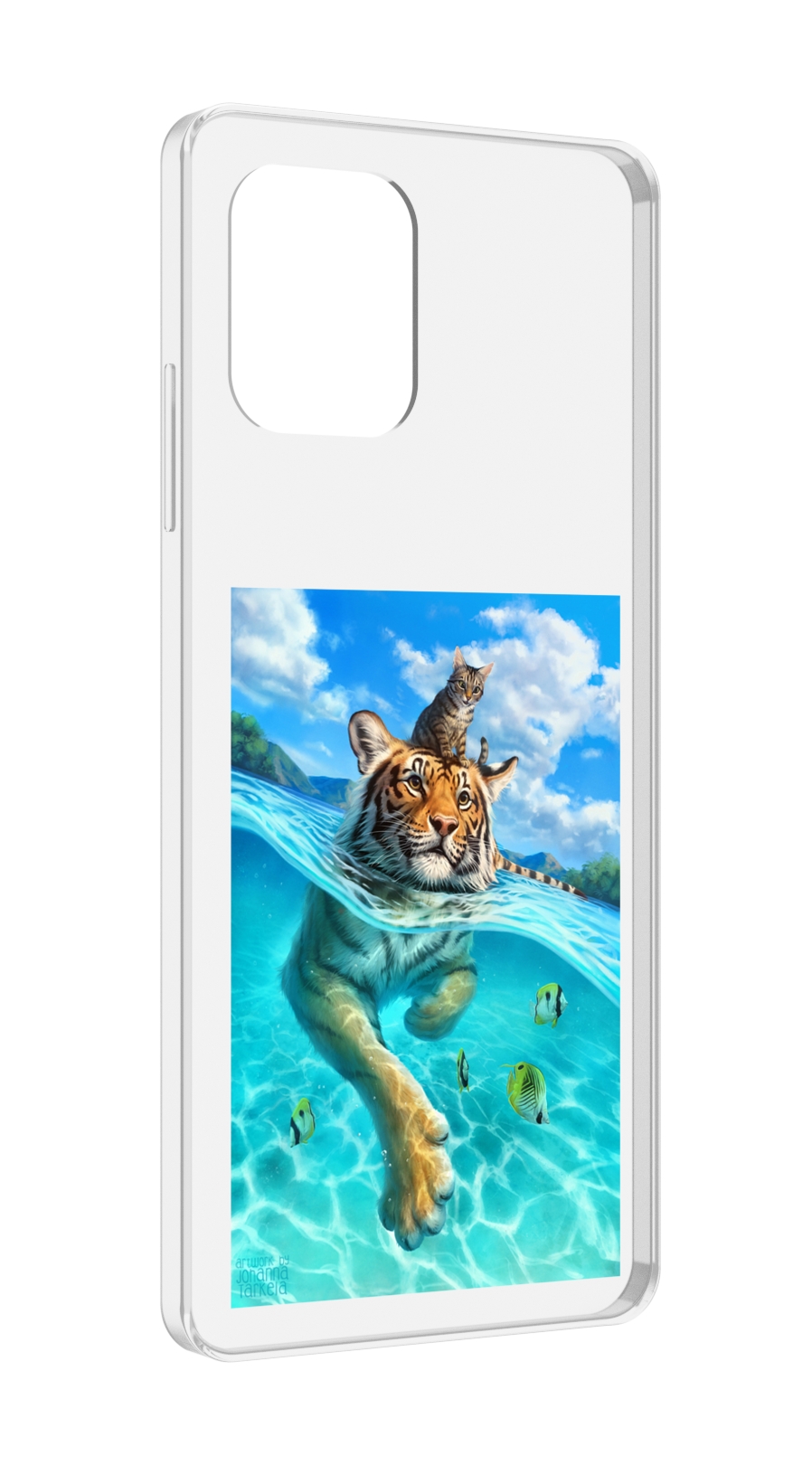 

Чехол MyPads Кот-на-тигре для UMIDIGI Power 7 Max / Power 7S, Прозрачный, Tocco