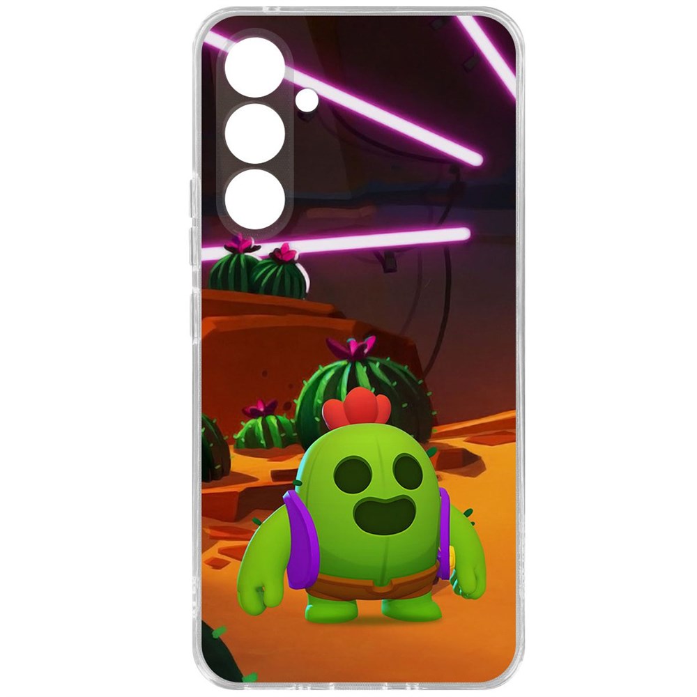 

Чехол-накладка Brawl Stars-Спайк для Samsung Galaxy A54 5G, Прозрачный