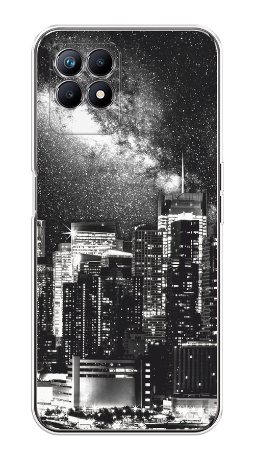 

Чехол на Realme 8i "Ночной Нью-Йорк", Черный;серый;белый, 257350-1