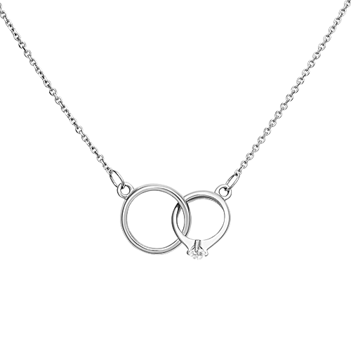 

Колье из золота с фианитом 45 см PLATINA jewelry 07-0183-00-401-1120-03, 07-0183-00-401-1120-03