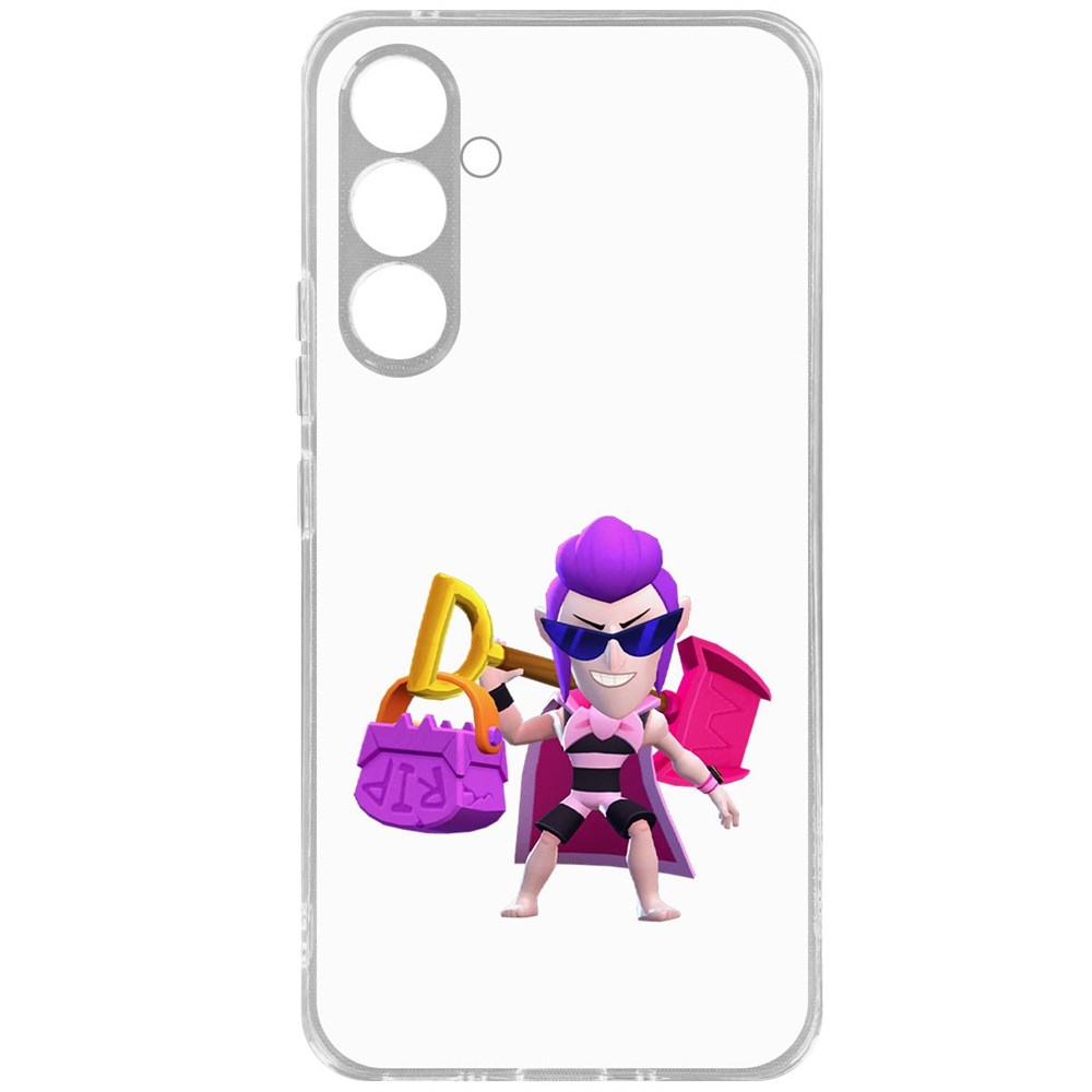 

Чехол-накладка Brawl Stars-Пляжный Мортис для Samsung Galaxy A54 5G, Прозрачный