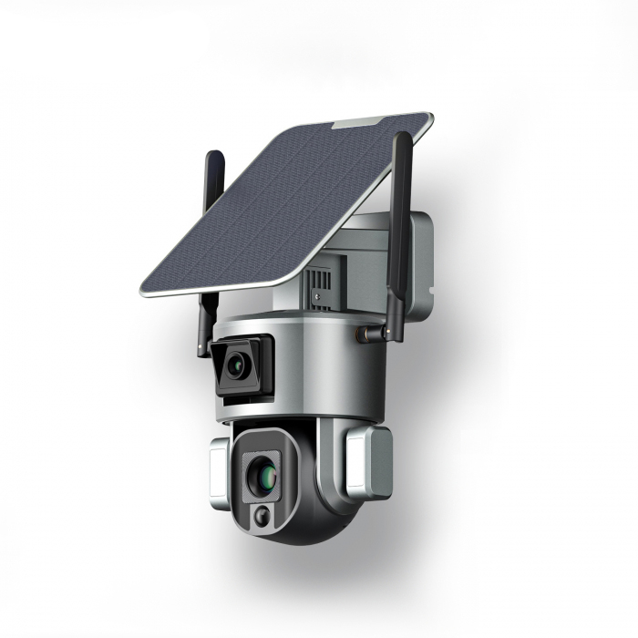 

IP-камера на солнечных батареях YouSmart Ultra Low Power PTZ Battery Solar Camera 4G, Серый, YS-Y5-4K