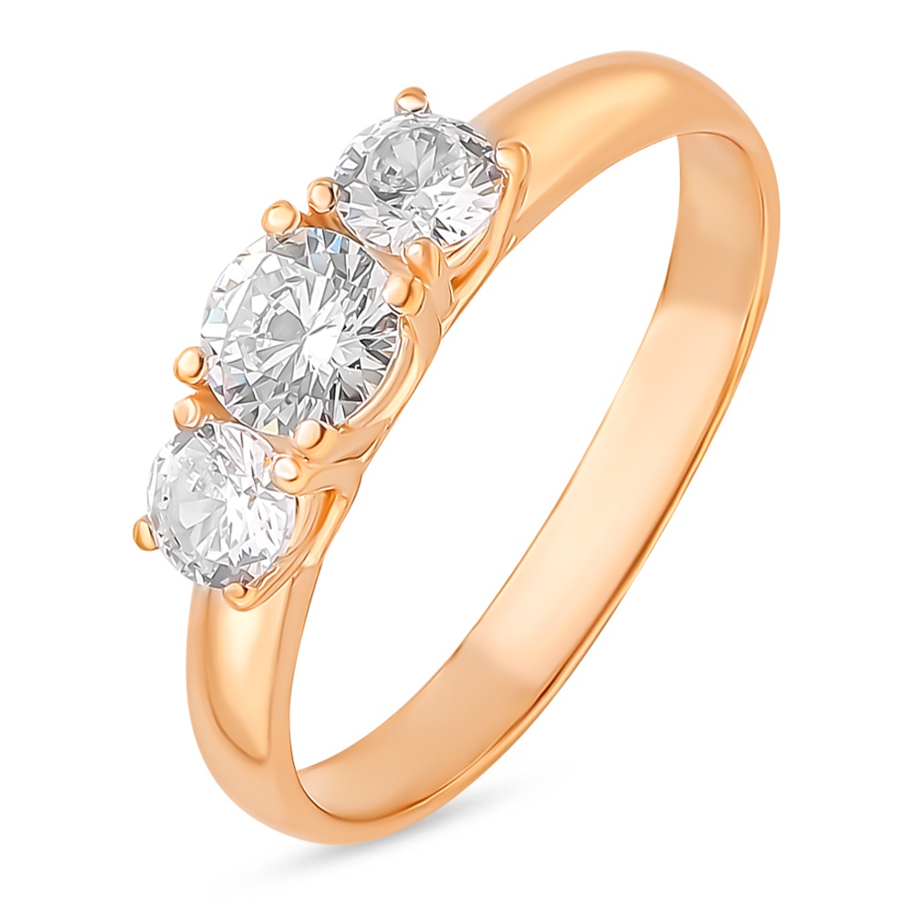 

Кольцо женское из серебра с фианитом 585Gold 701010599, р, 701010599