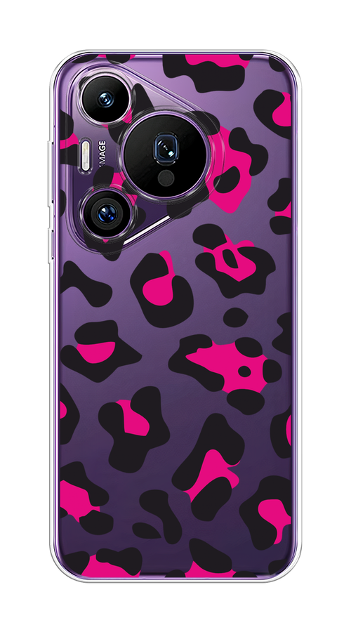 

Чехол на Huawei Pura 70 Pro/70 Pro Plus "Pink cow spots", Черный;розовый, 6124450-1