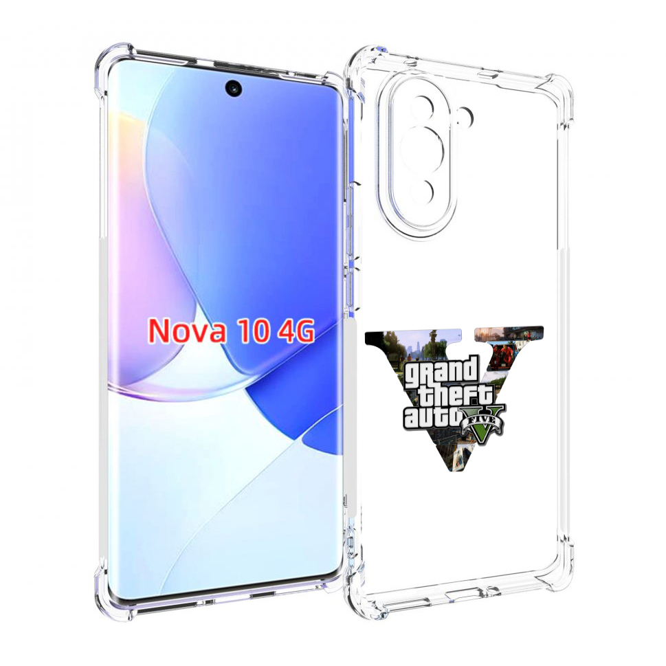

Чехол MyPads GTA 5 логотип для Huawei Nova 10, Прозрачный, Tocco