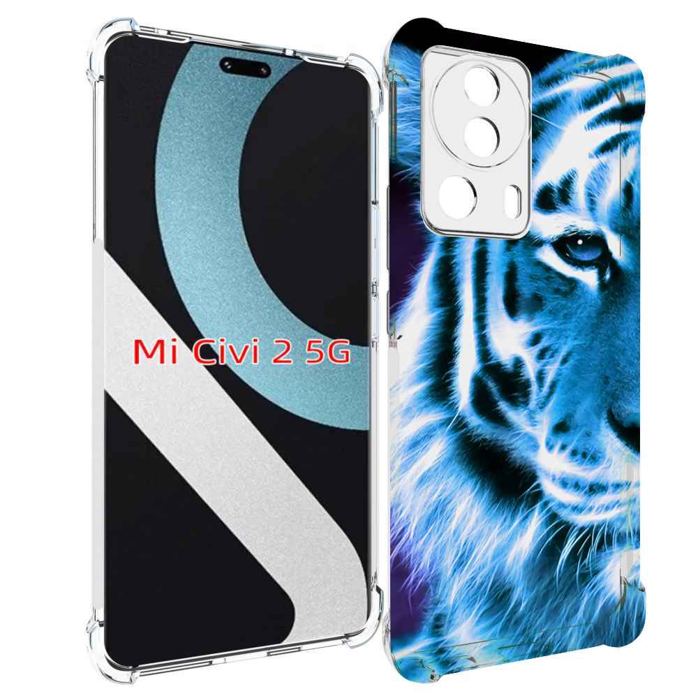 

Чехол MyPads Половина-тигра мужской для Xiaomi Civi 2, Прозрачный, Tocco