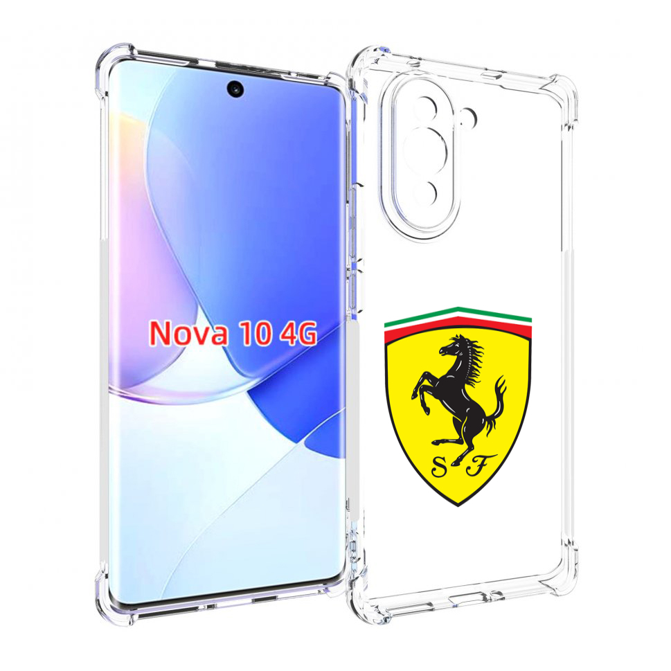 

Чехол MyPads Ferrari-3 мужской для Huawei Nova 10, Прозрачный, Tocco