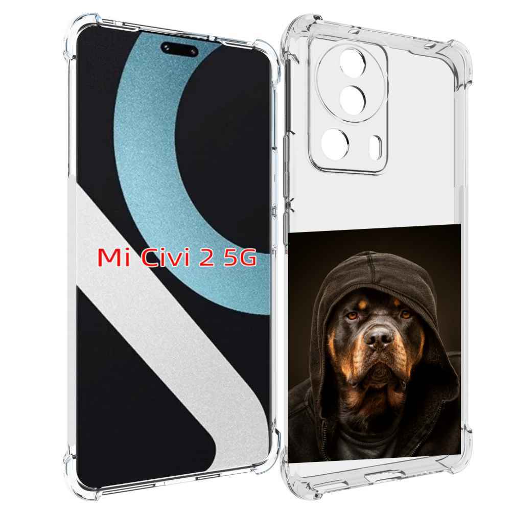 

Чехол MyPads Пес-барбос для Xiaomi Civi 2, Прозрачный, Tocco