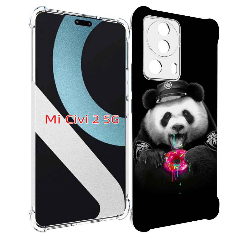 

Чехол MyPads Панда-с-пончиком для Xiaomi Civi 2, Прозрачный, Tocco