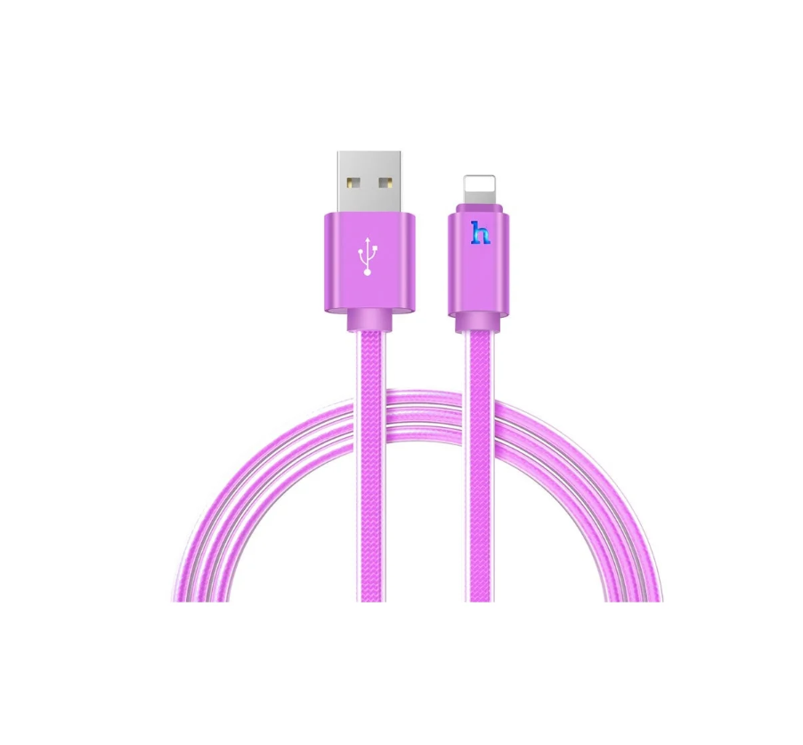 

Кабель lightning - usb HOCO 010980 1 м фиолетовый, 010980