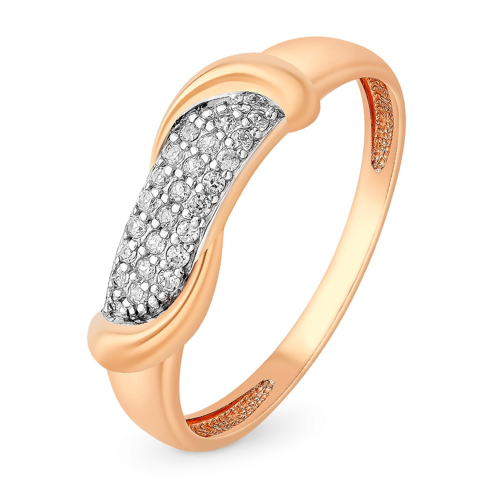 

Кольцо из золота р.  585Gold 301011034, фианит, 301011034