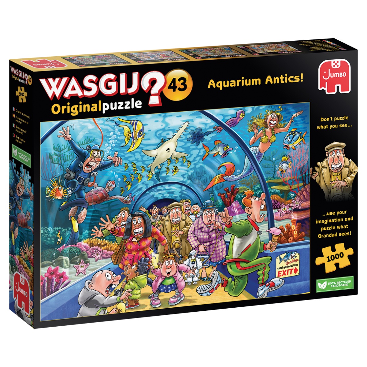 

Пазл Jumbo Wasgij В аквариуме Original 43 J1110100020, 1000 деталей, Wasgij В аквариуме Original 43