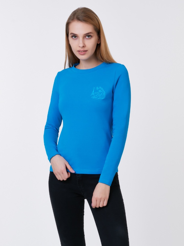 

Лонгслив женский Veine FRL02 синий 42 RU, FRL02